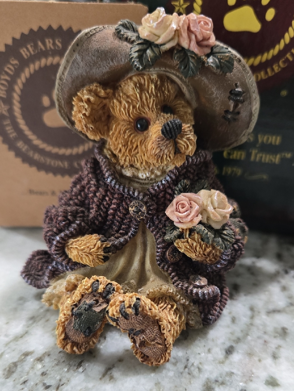 Boyds Bears & Friends "Mrs. Tuttle...Stop & Smell The Roses"